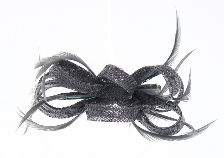 Barbara Sinamay & Feather Slide Fascinator, from Elegance Boardmans