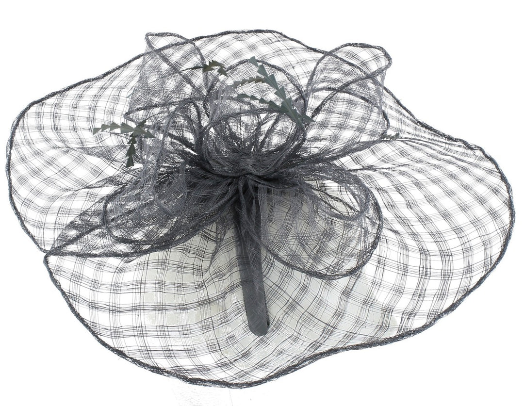 Slate Grey Selena Large Freeform Fascinator