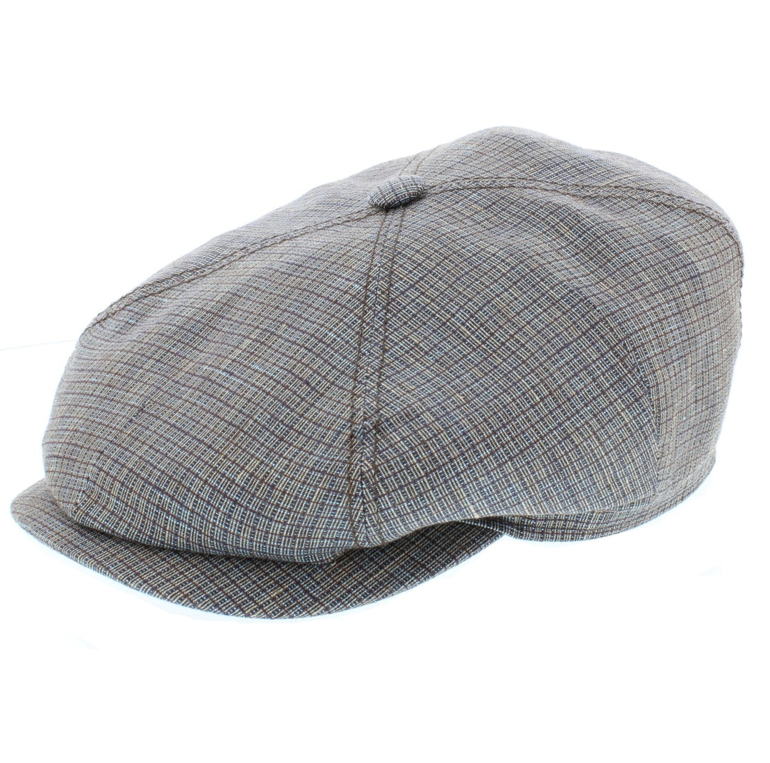 Stetson 4-Panel Linen Bruan Bakerboy Cap