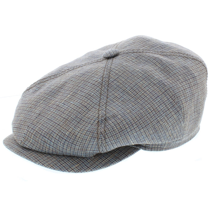 Stetson 4-Panel Linen Bruan Bakerboy Cap