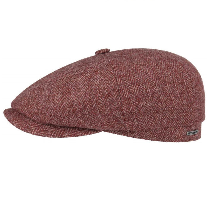 Stetson Wool Rich Red Hatteras Bakerboy/Newsboy Cap