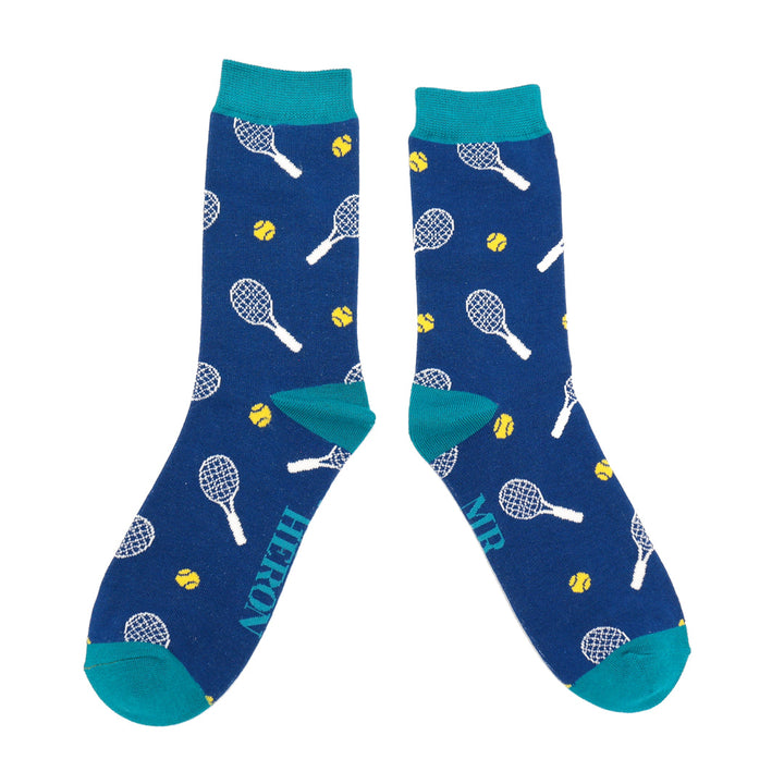 Mr Heron Bamboo Tennis Socks (Navy)