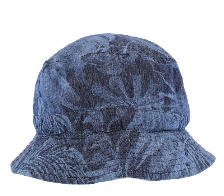 Reversible Bucket Hat with Palm Tree Design