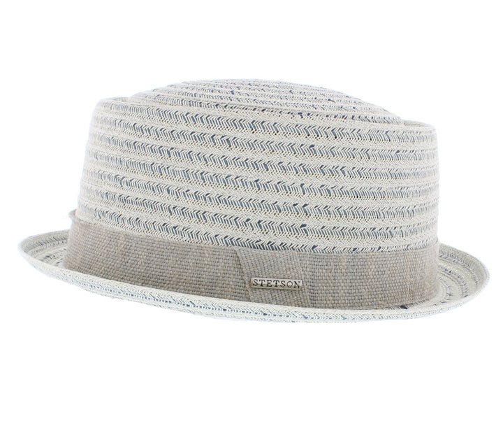 Stetson Rayon Toyo Summer Pork Pie Hat In Blue