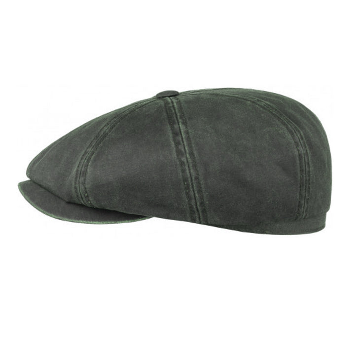 Stetson Hatteras Cotton Cap With Ear Flaps In Olive