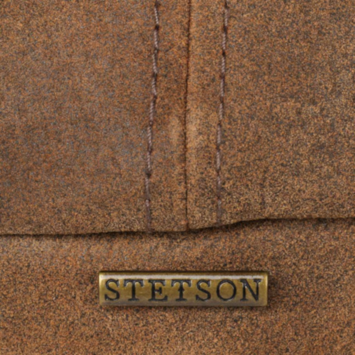 Stetson Leather Bakerboy Cap