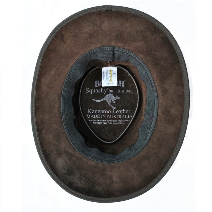 Barmah Squashy Kangaroo Leather Outback Bush Hat (1018)