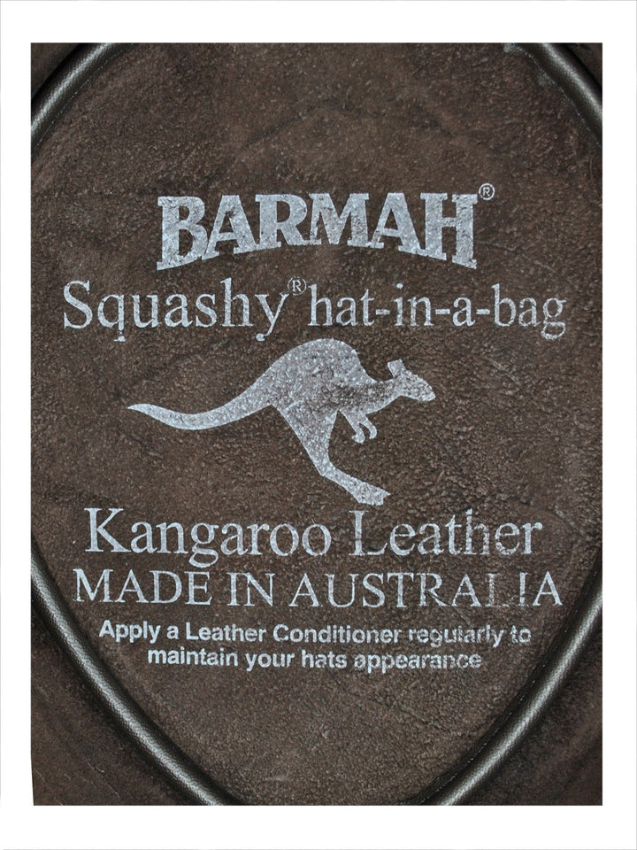 Barmah Squashy Kangaroo Leather Outback Bush Hat (1018)