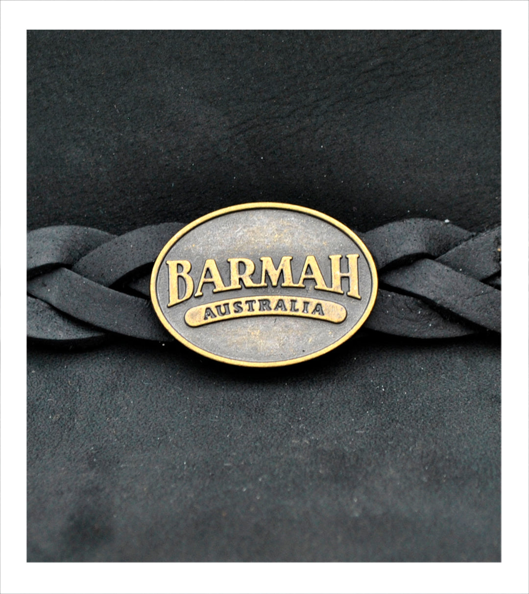 Barmah Foldaway Aussie Bronco Leather Hat 1060 In Black