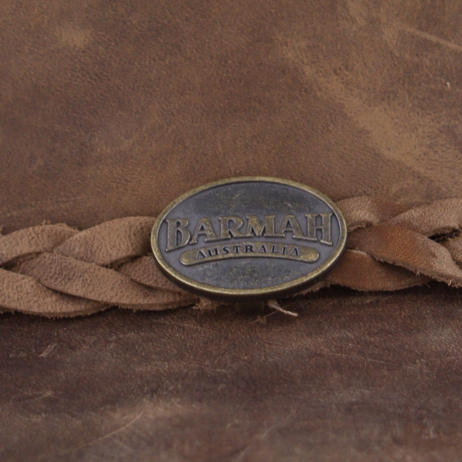 Barmah Hats Foldaway Bronco Leather Hat - Item 1060 