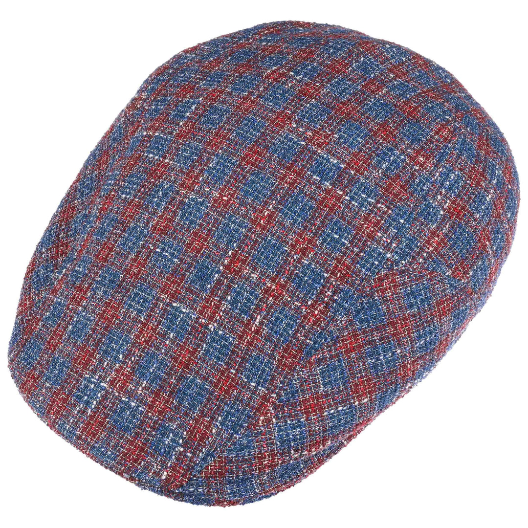 Stetson Benbrook Cotton/Linen Flat Cap Red/Blue