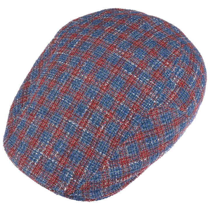 Stetson Benbrook Cotton/Linen Flat Cap Red/Blue