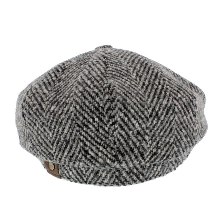 Stetson Hatteras Wool Bakerboy Cap Black/Grey