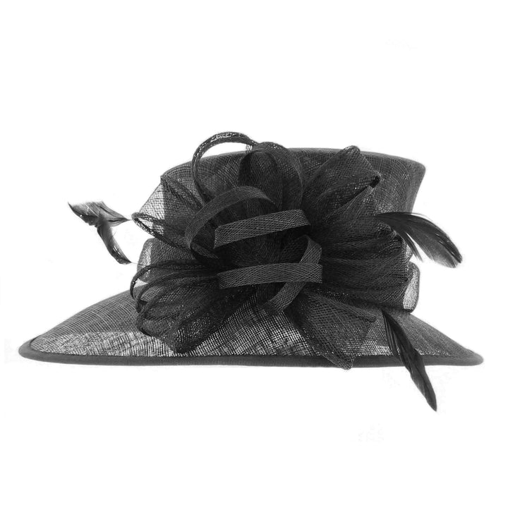 Black Gloria Sinamay Hat, from Elegance by Boardmans