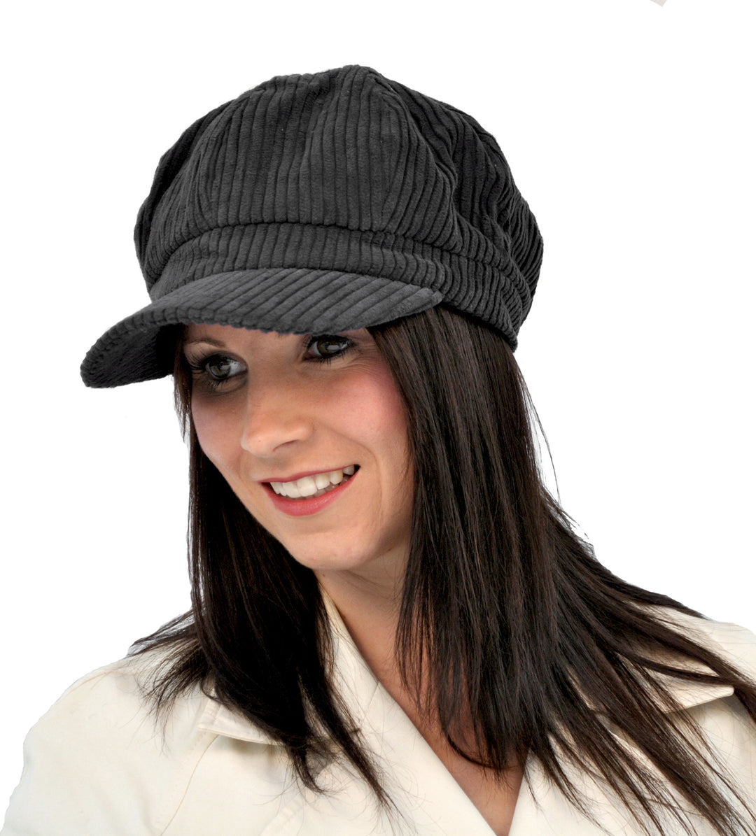 Kelsey Chunky Cord Bakerboy Cap