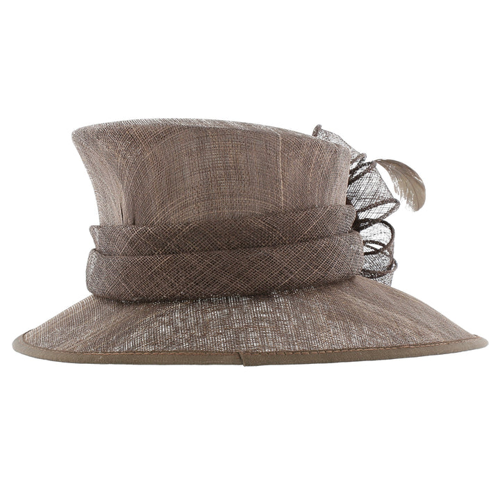 Brown Gloria Sinamay Hat, from Elegance by Boardmans