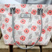 Poppy Pink Oil Cloth Tote Bag by Earth Squared