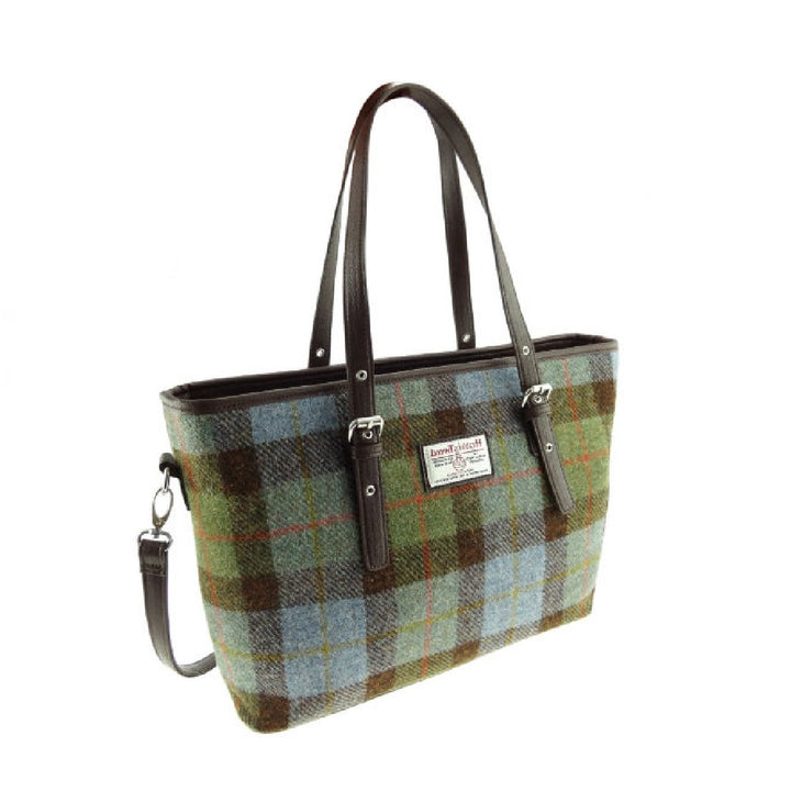 Glen Appin Harris Tweed Classic Spey Tote Handbag MacLeod Tartan