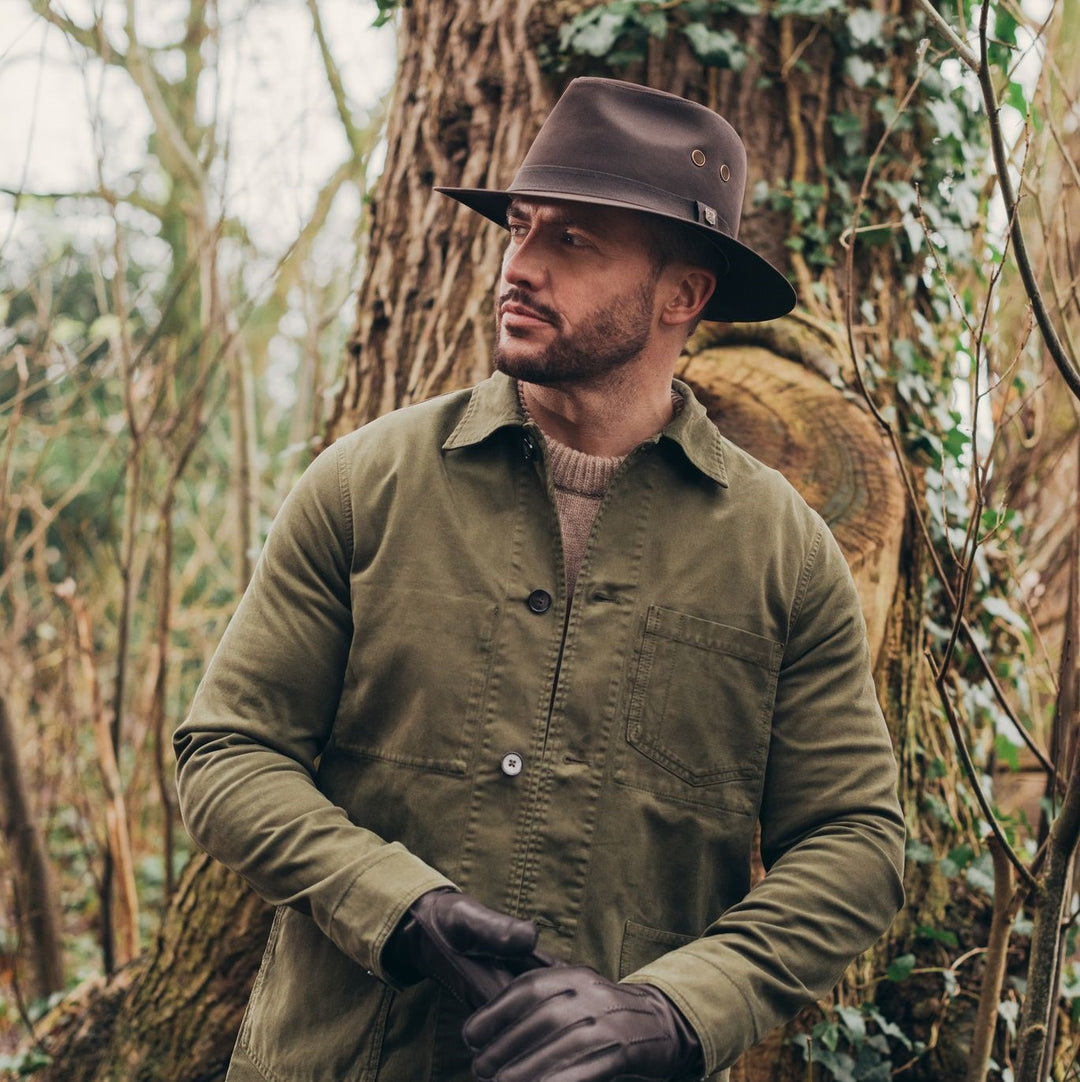 Failsworth Wax Drifter Fedora In Olive