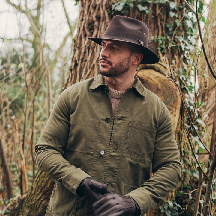 Failsworth Wax Drifter Fedora In Olive