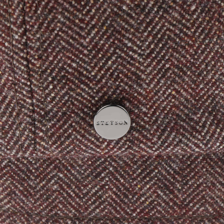 Stetson Wool/Silk/Cashmere Hatteras Bakerboy Cap Red