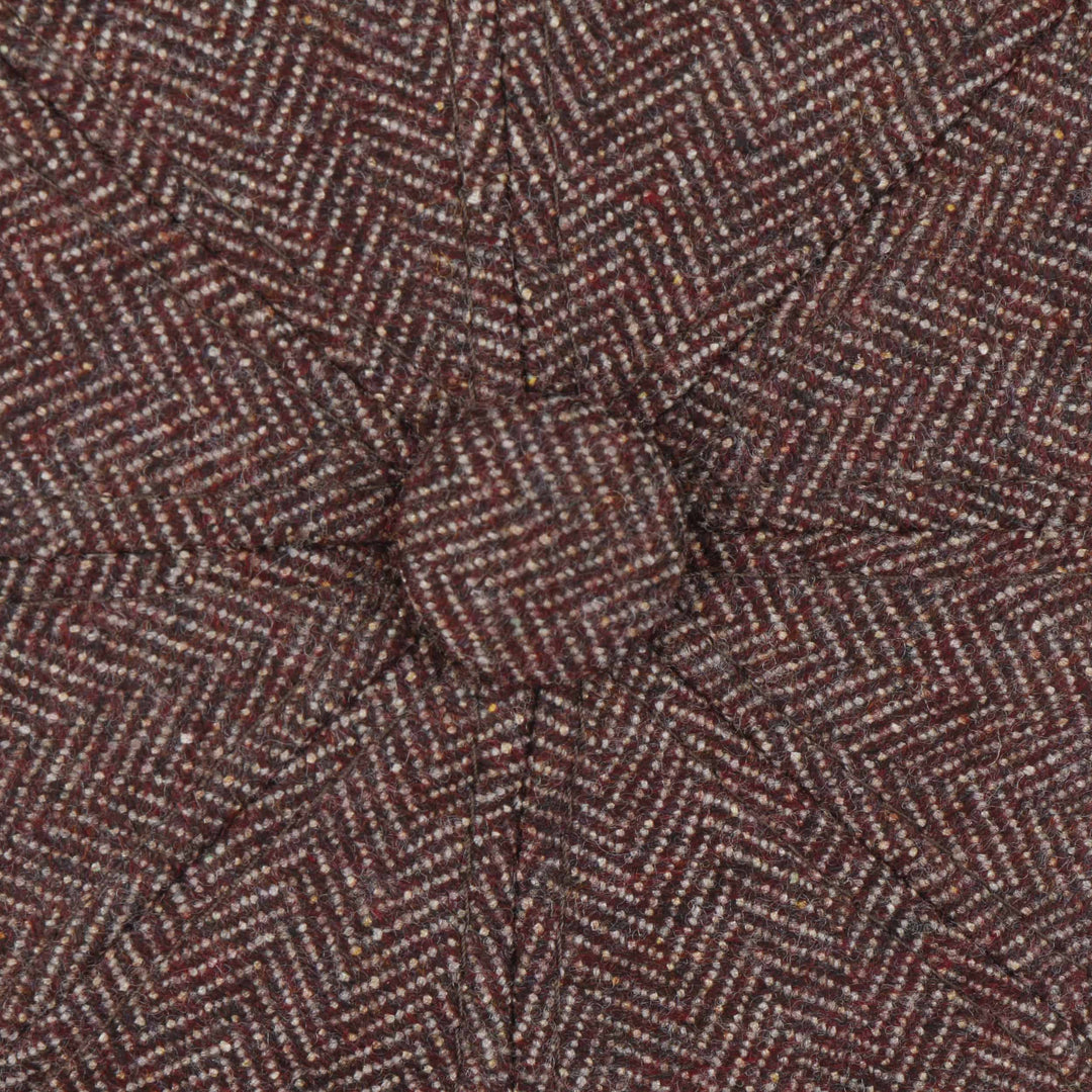 Stetson Wool/Silk/Cashmere Hatteras Bakerboy Cap Red