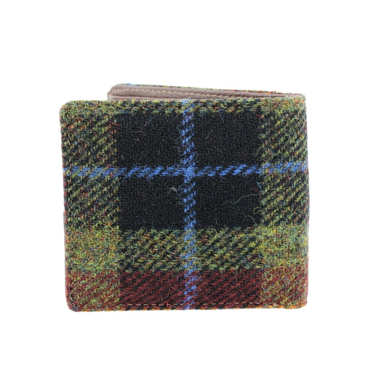 Glen Appin Harris Tweed Bi-fold Wallet Rust Check
