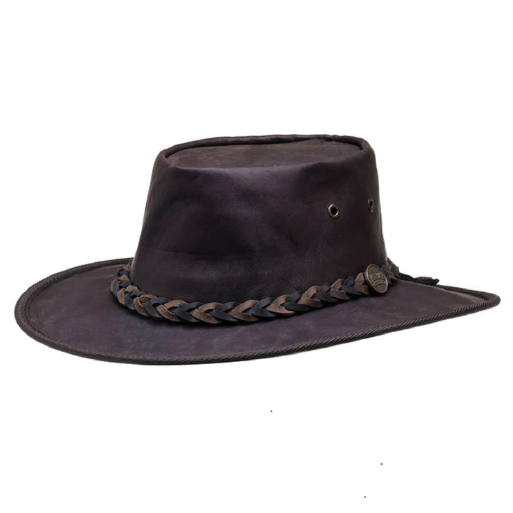 Barmah Squashy Kangaroo Leather Outback Bush Hat (1018)
