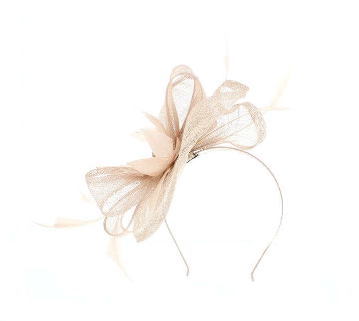 Nude Carnation Headband Fascinator, from Elegance Boardmans