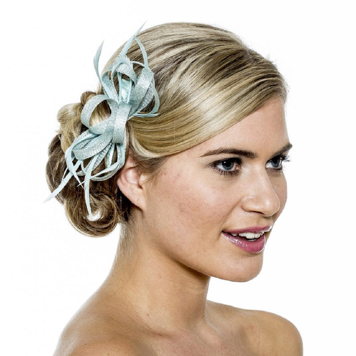 Barbara Sinamay & Feather Slide Fascinator, from Elegance Boardmans