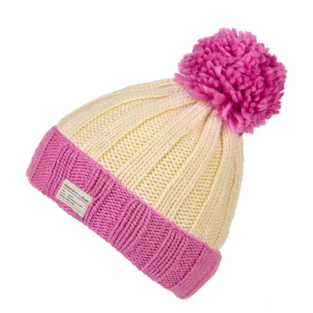 BEAUTY&YOUTH UNITED ARROWS - colen　littlesuzie　２way ribbon knit PK1525-Pink-White-Moss-Yarn-