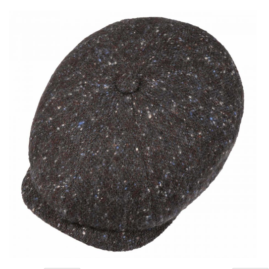 Stetson Hatteras Donegal Tweed Bakerboy Mottled