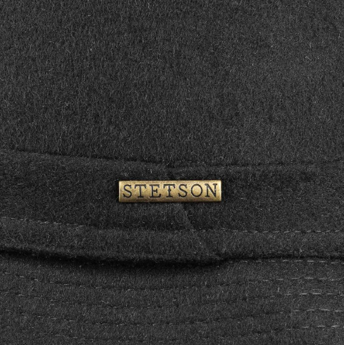 Stetson Wool Pork Pie Hat In Black