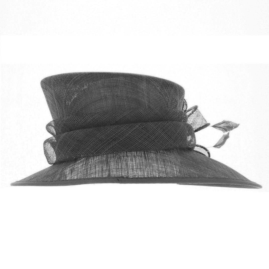 Steel Grey Gloria Sinamay Hat, from Elegance by Boardmans