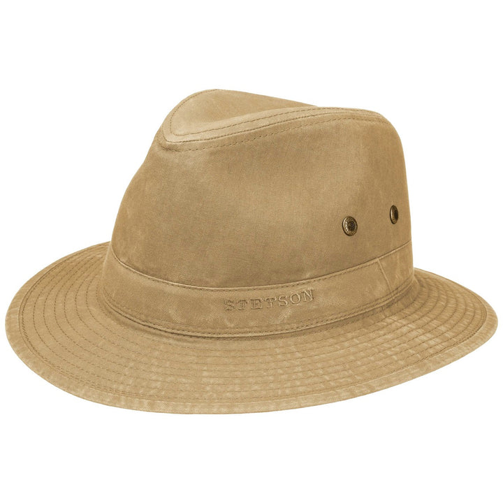 Stetson Organic Cotton Traveller Safari Hat in Sand