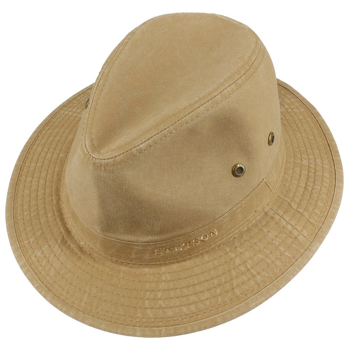 Stetson Organic Cotton Traveller Safari Hat in Sand