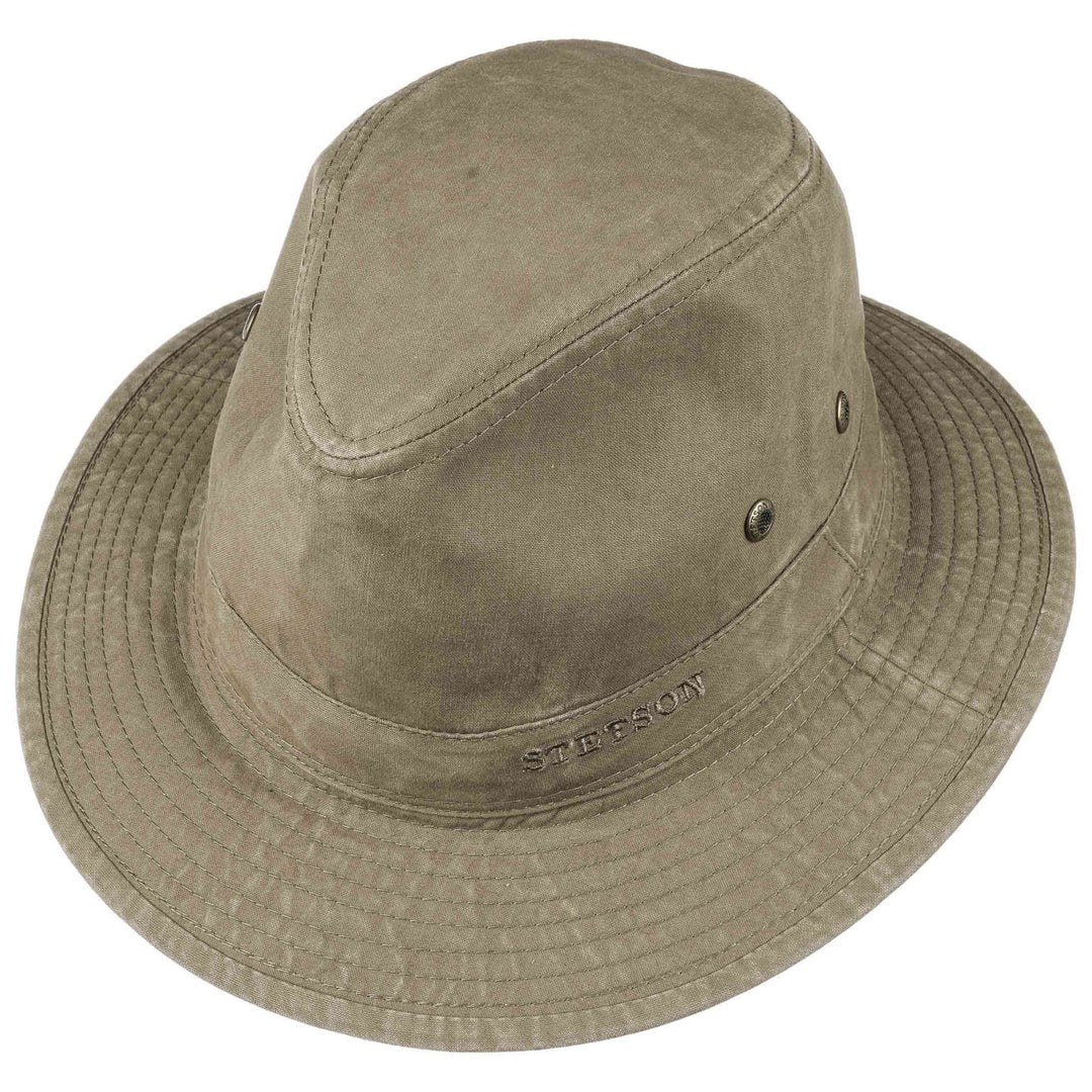 Stetson Organic Cotton Traveller Safari Hat In Olive
