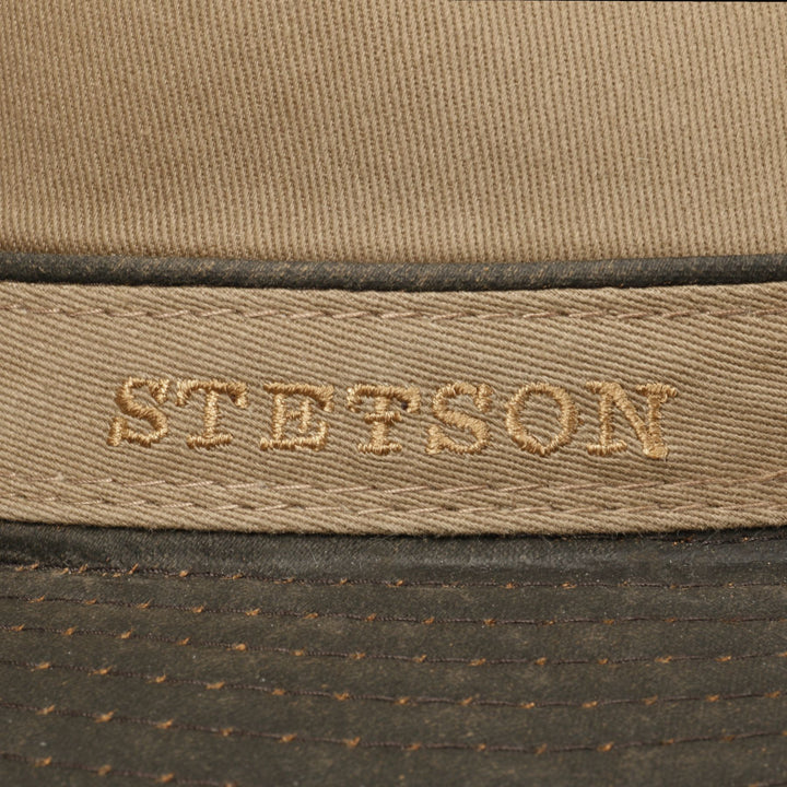 Stetson Cotton Traveller UV Protection Hat In Brown/Beige