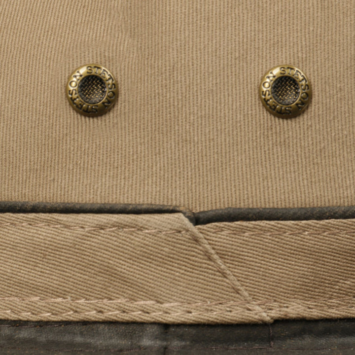 Stetson Cotton Traveller UV Protection Hat In Brown/Beige
