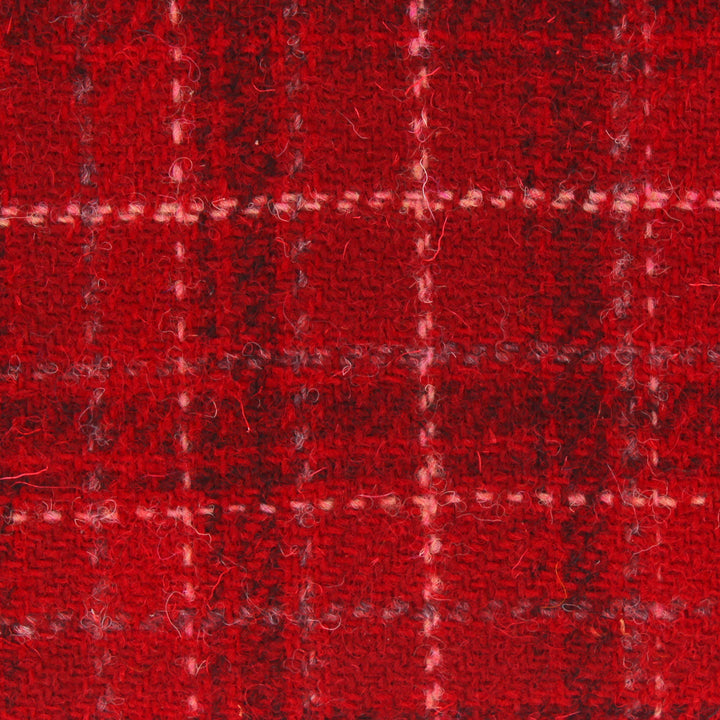 Glen Appin Harris Tweed Brora Tote Handbag Red Check