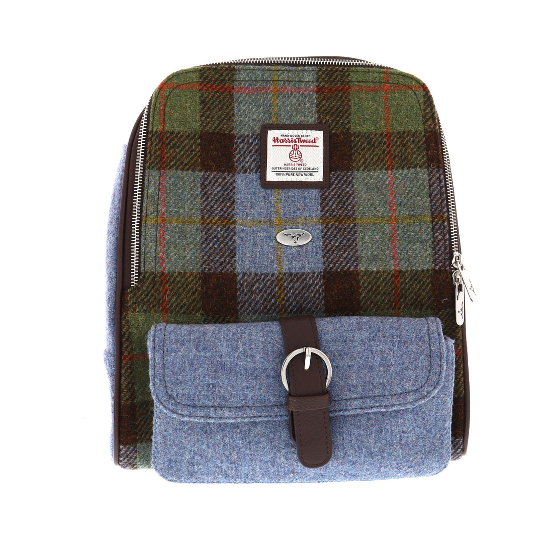 Glen Appin Harris Tweed Naver Backpack MacLeod Tartan