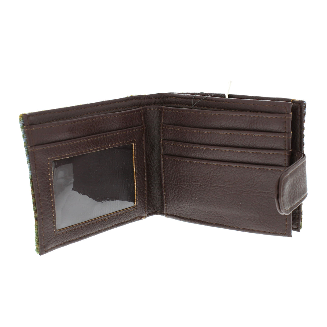 Glen Appin Harris Tweed Wallet With Coin Compartment MacLeod Tartan