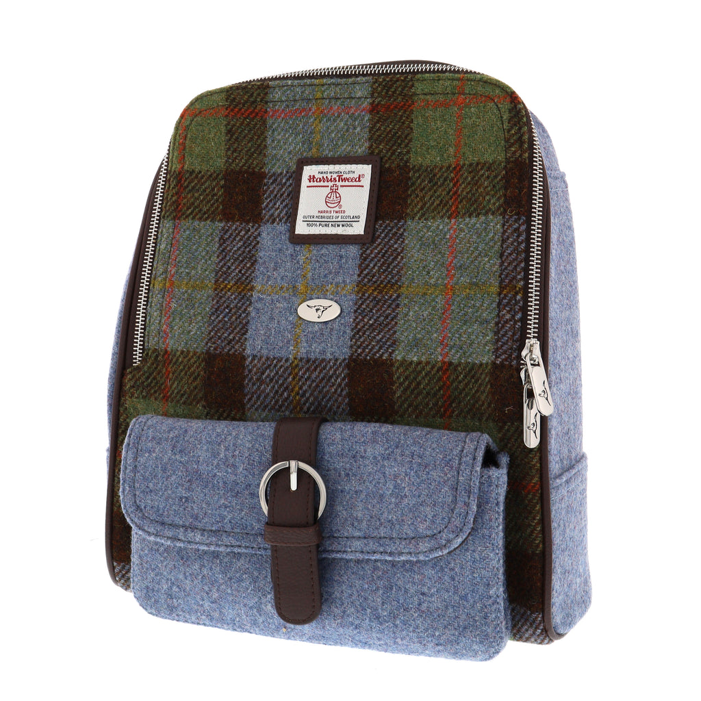Glen Appin Harris Tweed Large Naver Backpack in MacLeod  display picture 2