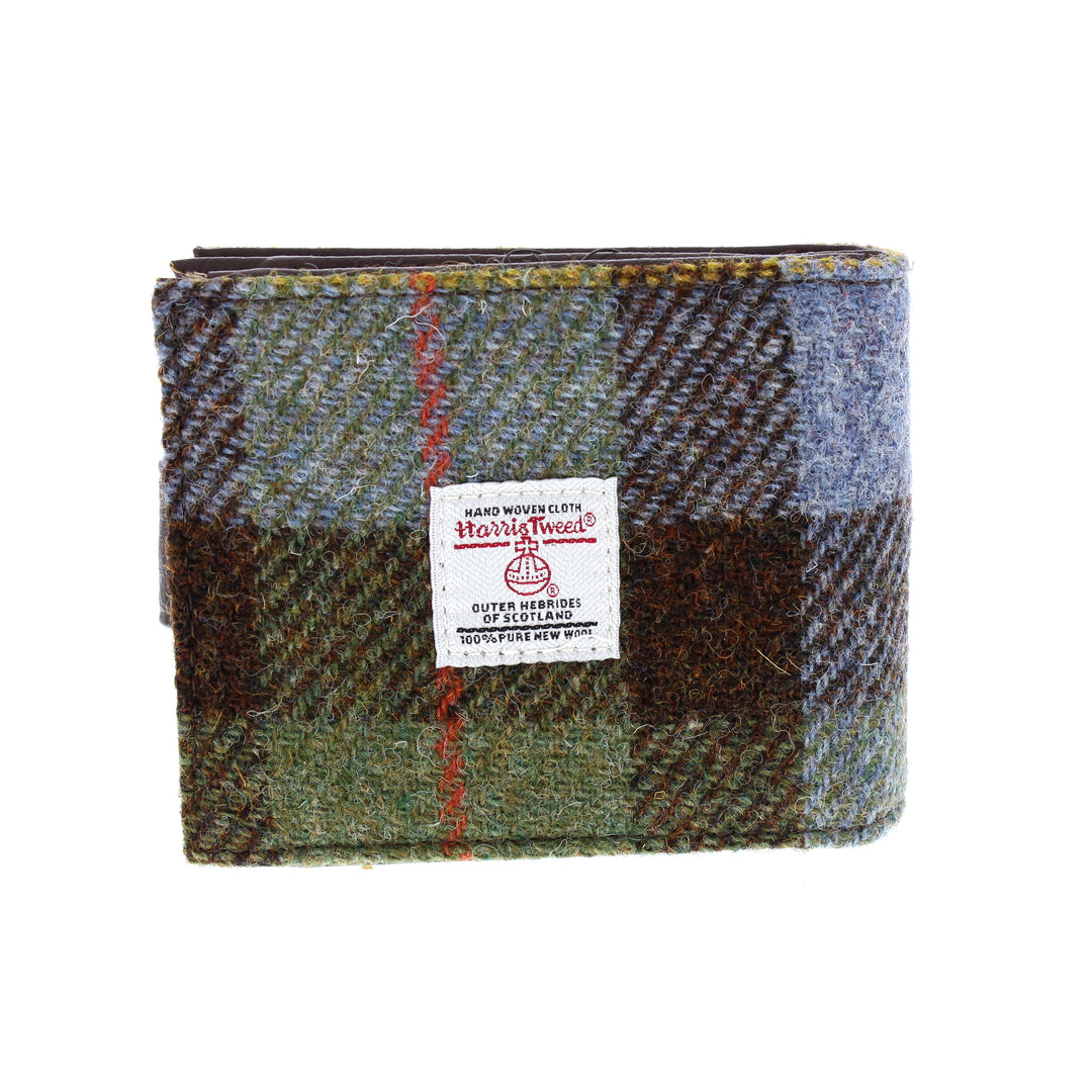 Glen Appin Harris Tweed Wallet With Coin Compartment MacLeod Tartan