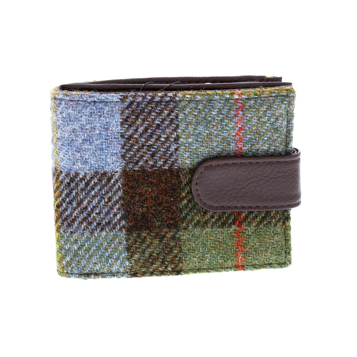 Glen Appin Harris Tweed Wallet With Coin Compartment MacLeod Tartan