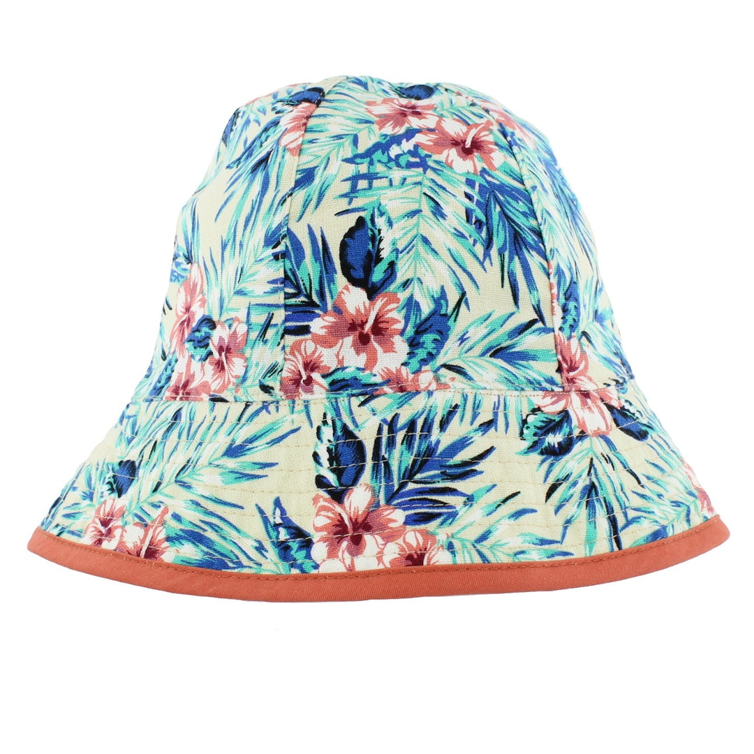 Ladies Reversible Summer Floral Bucket Hat