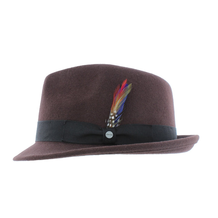 Stetson Richmond Woolfelt Trilby In Brown