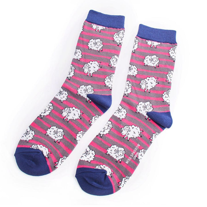 Miss Sparrow Bamboo Sheep Socks 3 Pairs Gift Boxed