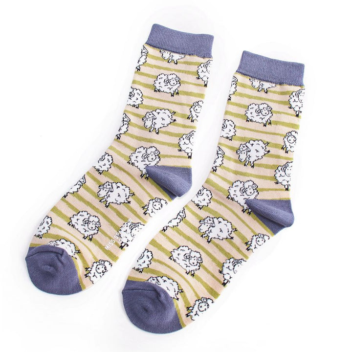 Miss Sparrow Bamboo Sheep Socks 3 Pairs Gift Boxed